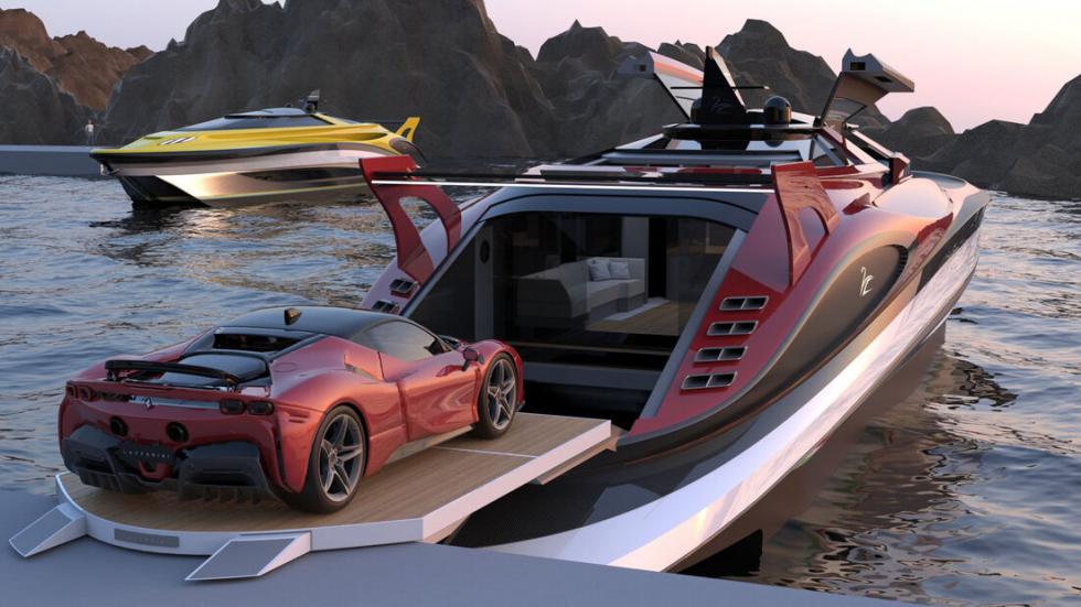 Σκάφος με σχέδιο Ferrari για μεγάλα γούστα  